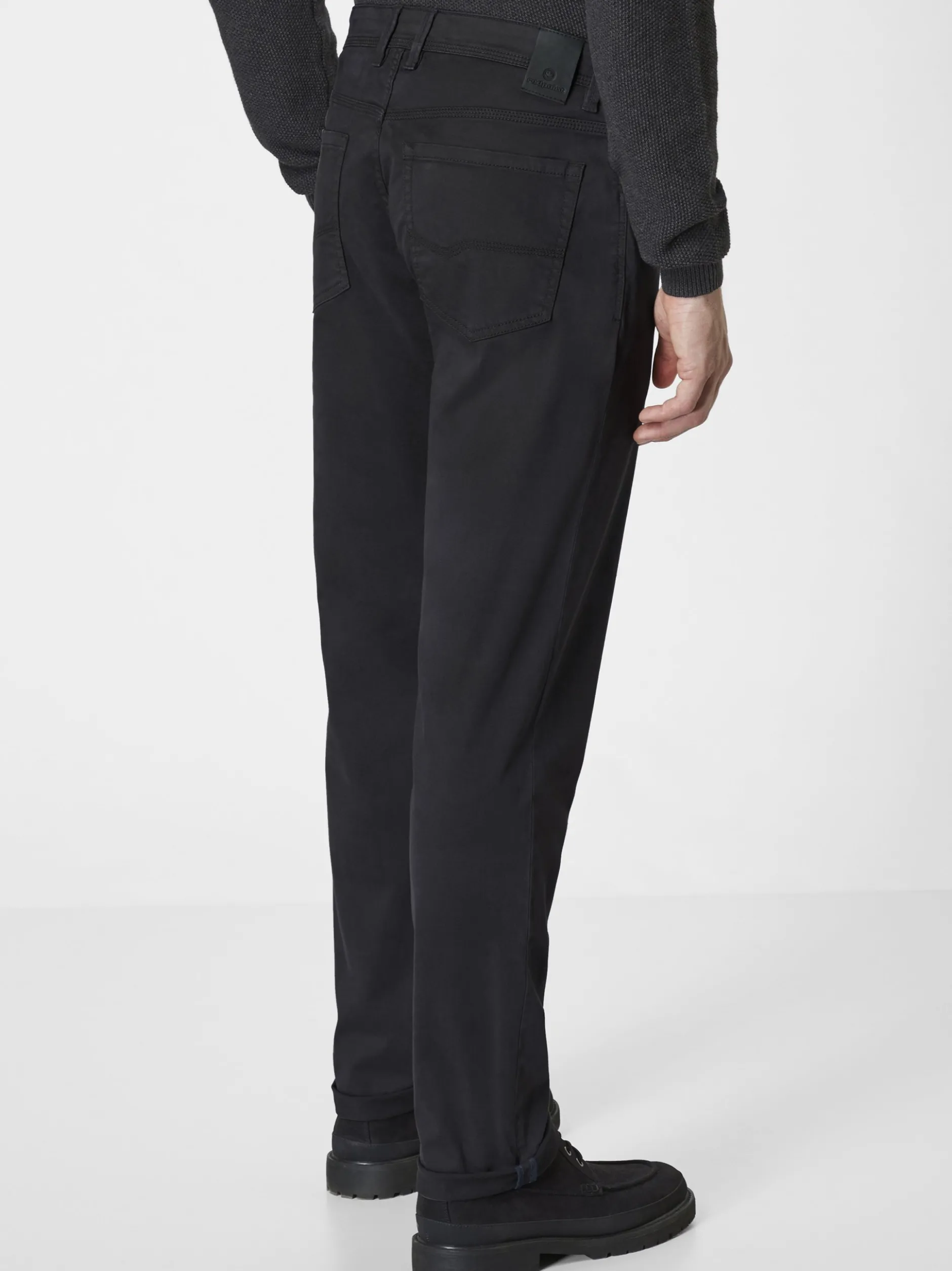 Redpoint Herren 5-Pocket Hose - MILTON Straight Fit in schwarz