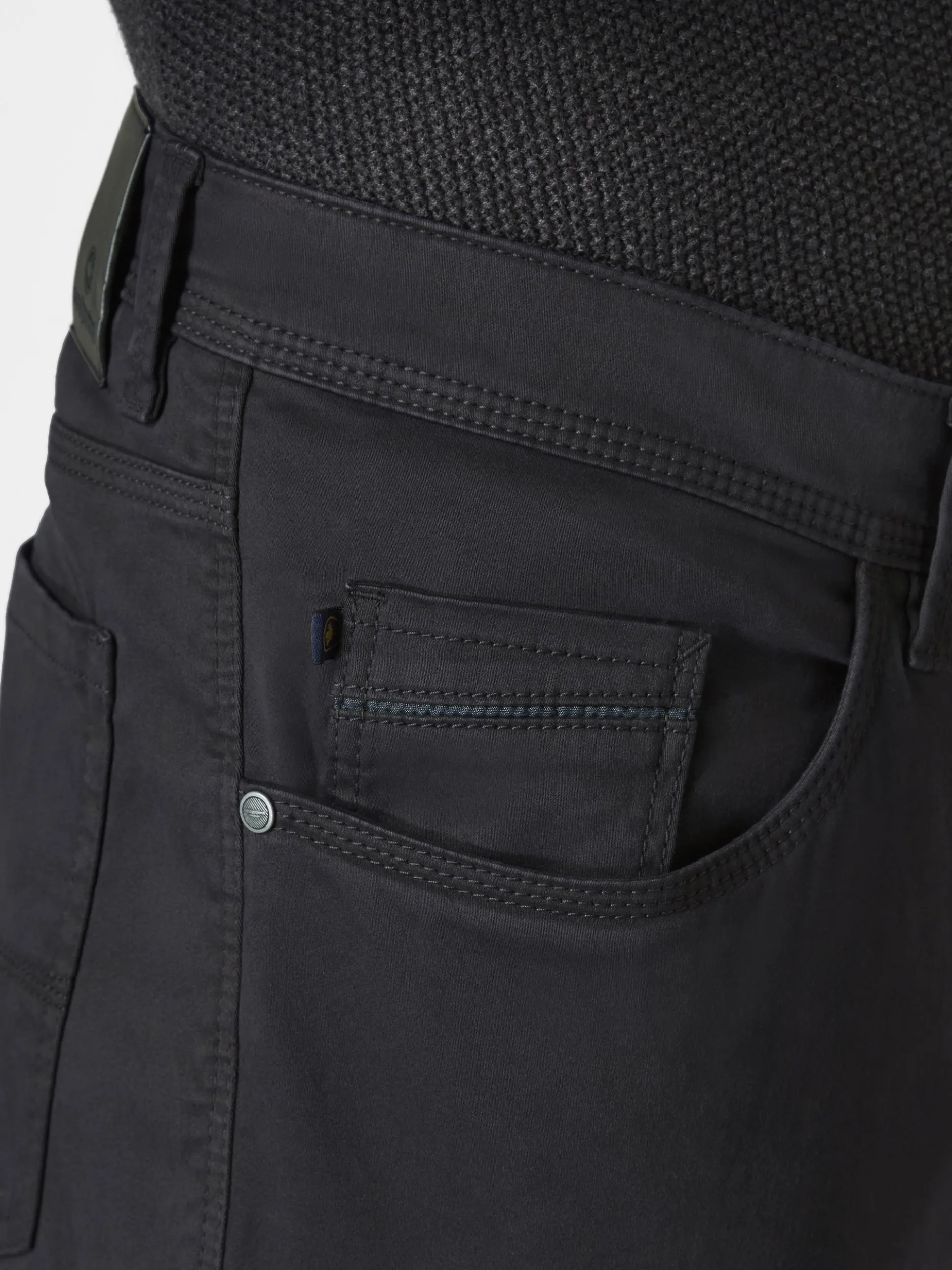 Redpoint Herren 5-Pocket Hose - MILTON Straight Fit in schwarz