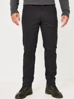 Redpoint Herren 5-Pocket Hose - MILTON Straight Fit in anthrazit