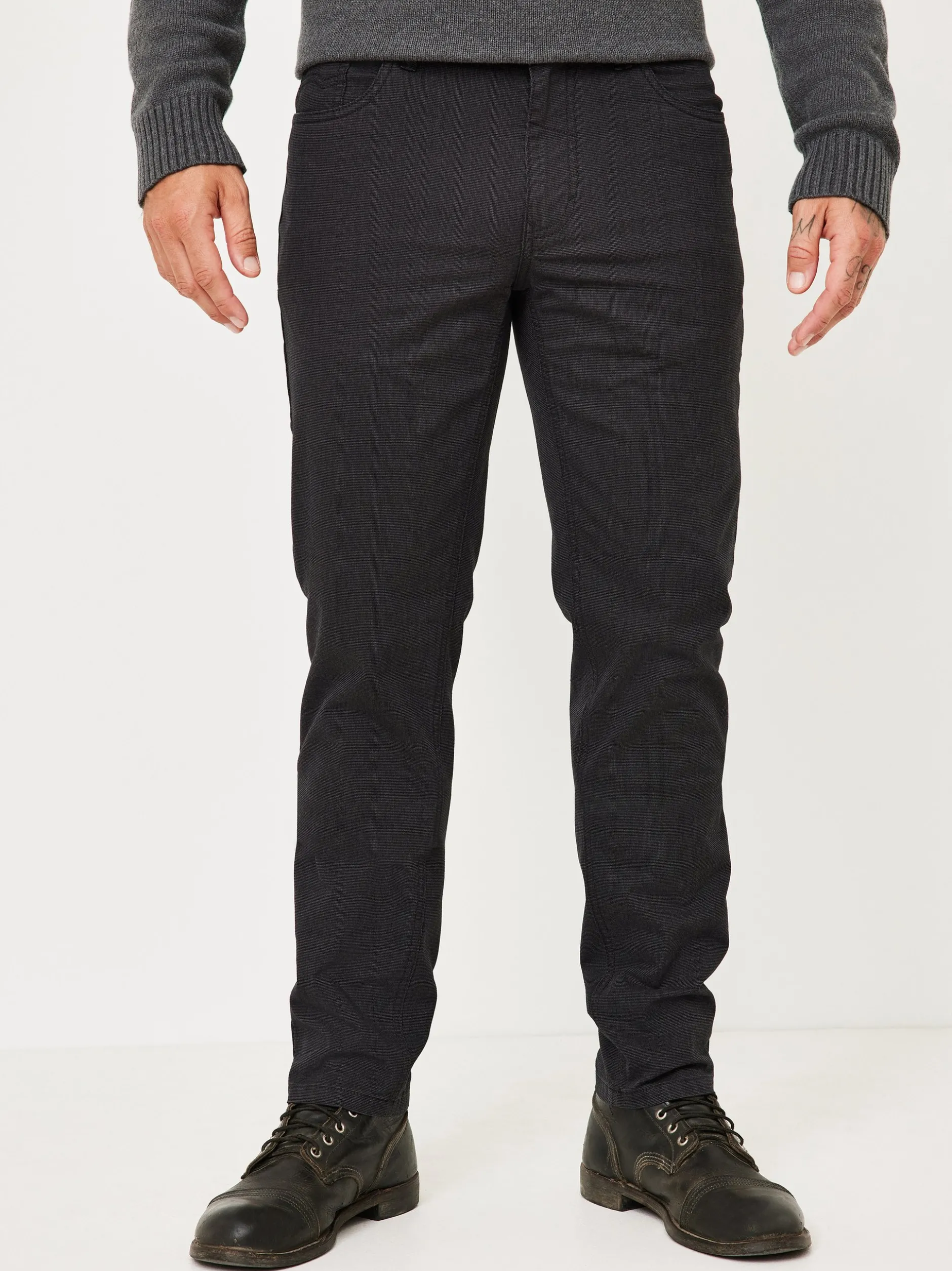 Redpoint Herren 5-Pocket Hose - MILTON Straight Fit in anthrazit