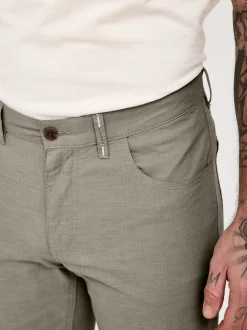 Redpoint Herren 5-Pocket Hose - MILTON Straight Fit in sand