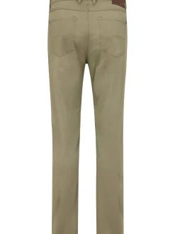 Redpoint Herren 5-Pocket Hose - MONTREAL Straight Fit in oliv