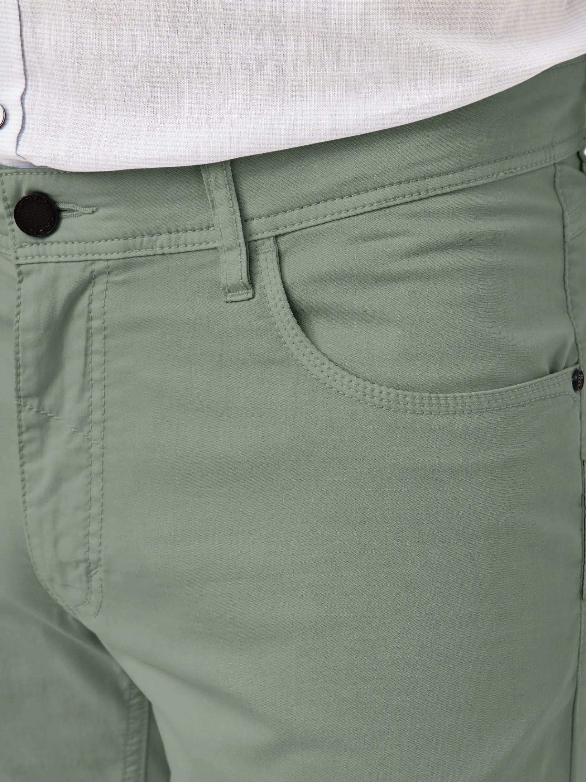 Redpoint Herren 5-Pocket Hose - MILTON Straight Fit in grün