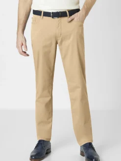 Redpoint Herren 5-Pocket Hose - MONTREAL Straight Fit in beige