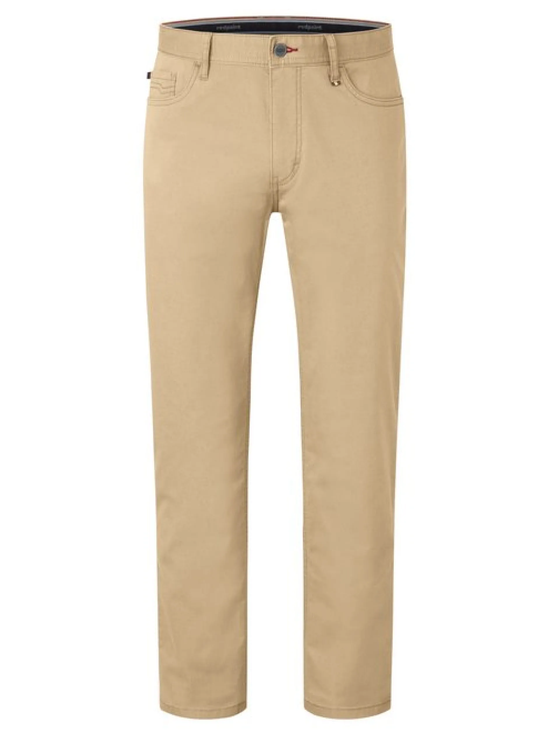 Redpoint Herren 5-Pocket Hose - MONTREAL Straight Fit in beige