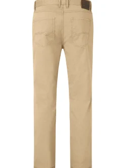 Redpoint Herren 5-Pocket Hose - MONTREAL Straight Fit in beige