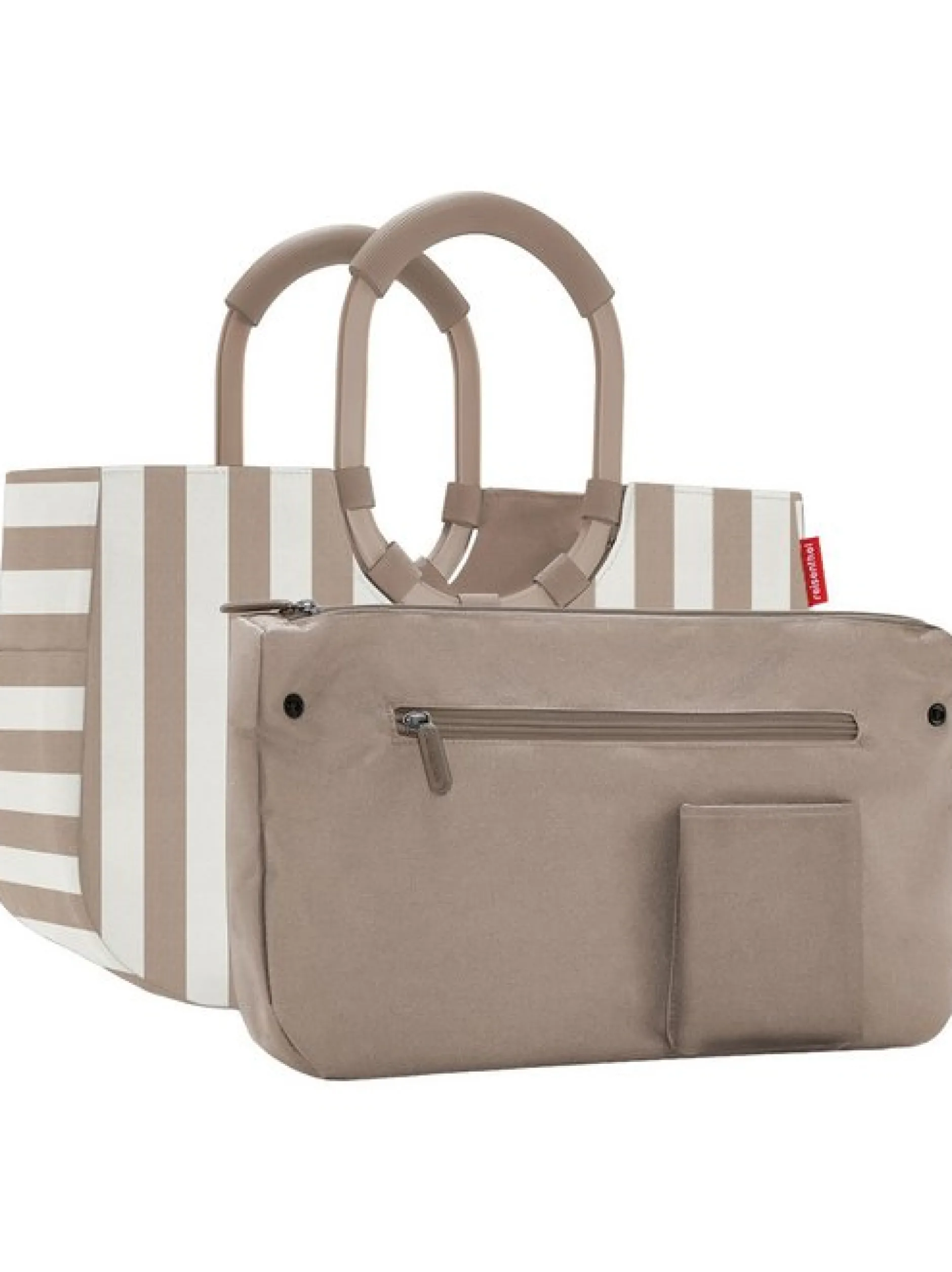 reisenthel Damen Einkaufstasche - loopshopper M in beige weiß