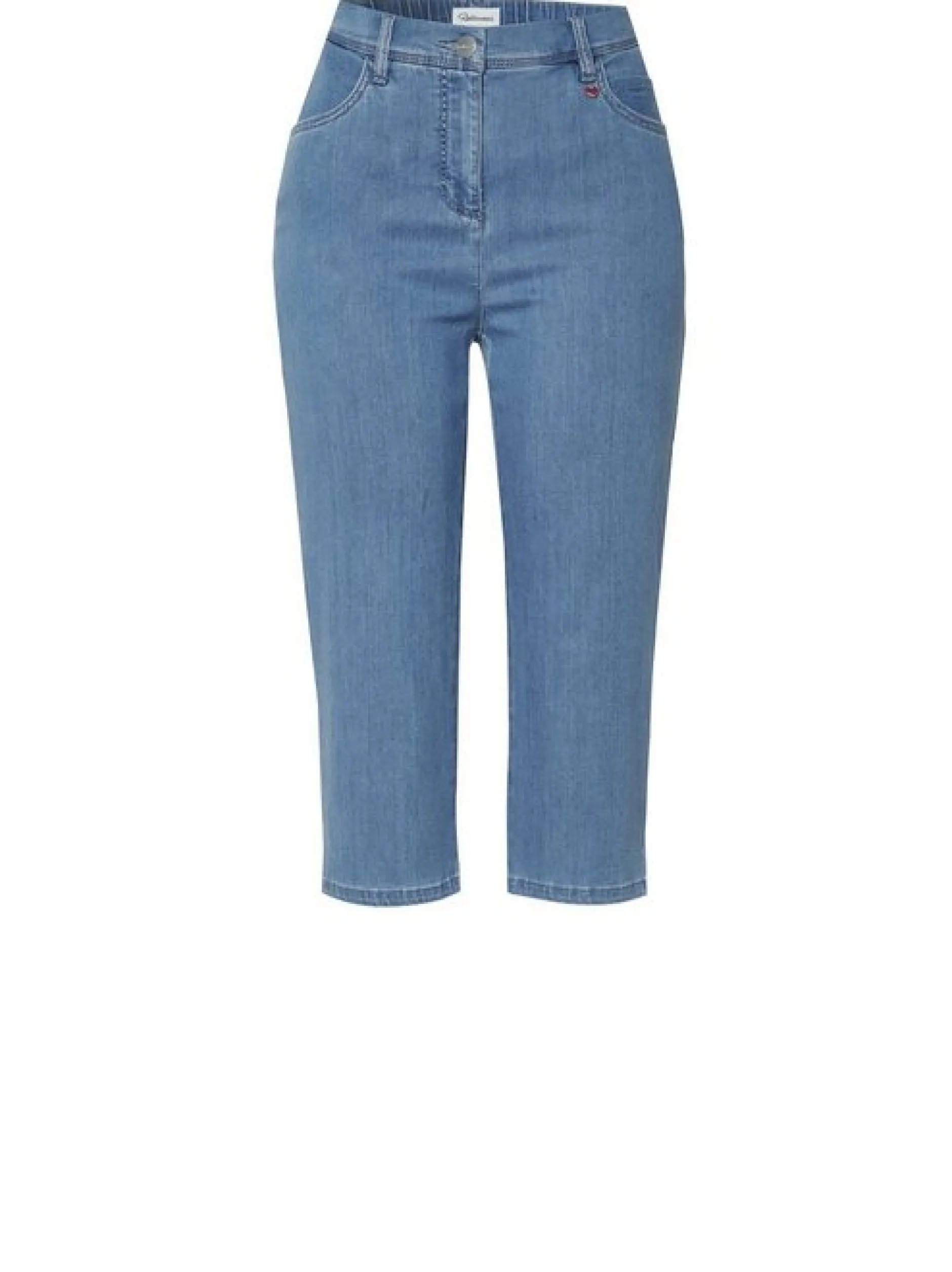 Relaxed Damen Capri in blau - Länge: knielang