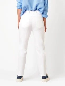 Relaxed Damen Hose - Alice Slim 7/8 in weiß