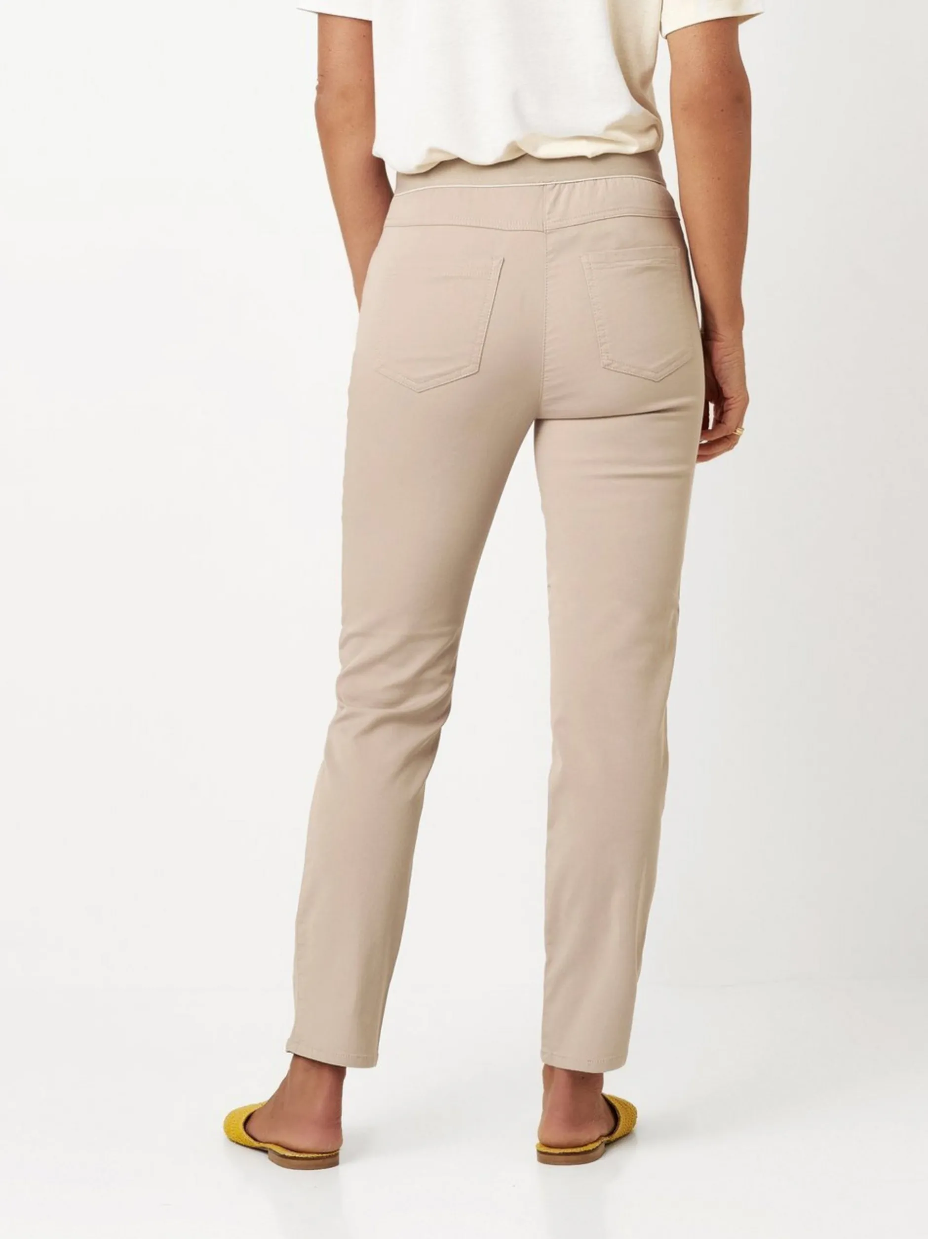 Relaxed Damen Hose - Alice Slim 7/8 in beige