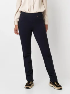 Relaxed Damen Hose - Alice Slim in blau - Länge: lang