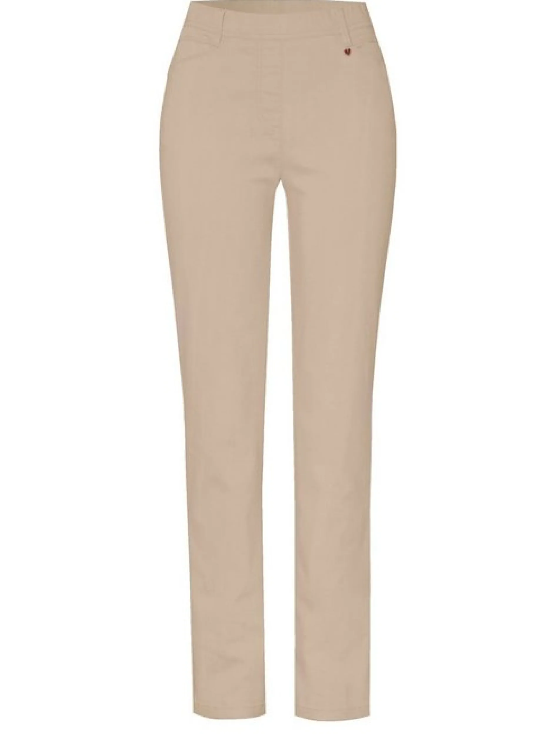 Relaxed Damen Hose - Alice Slim in sand - Länge: lang