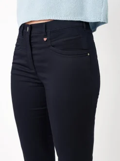 Relaxed Damen Hose in blau - Länge: mittel