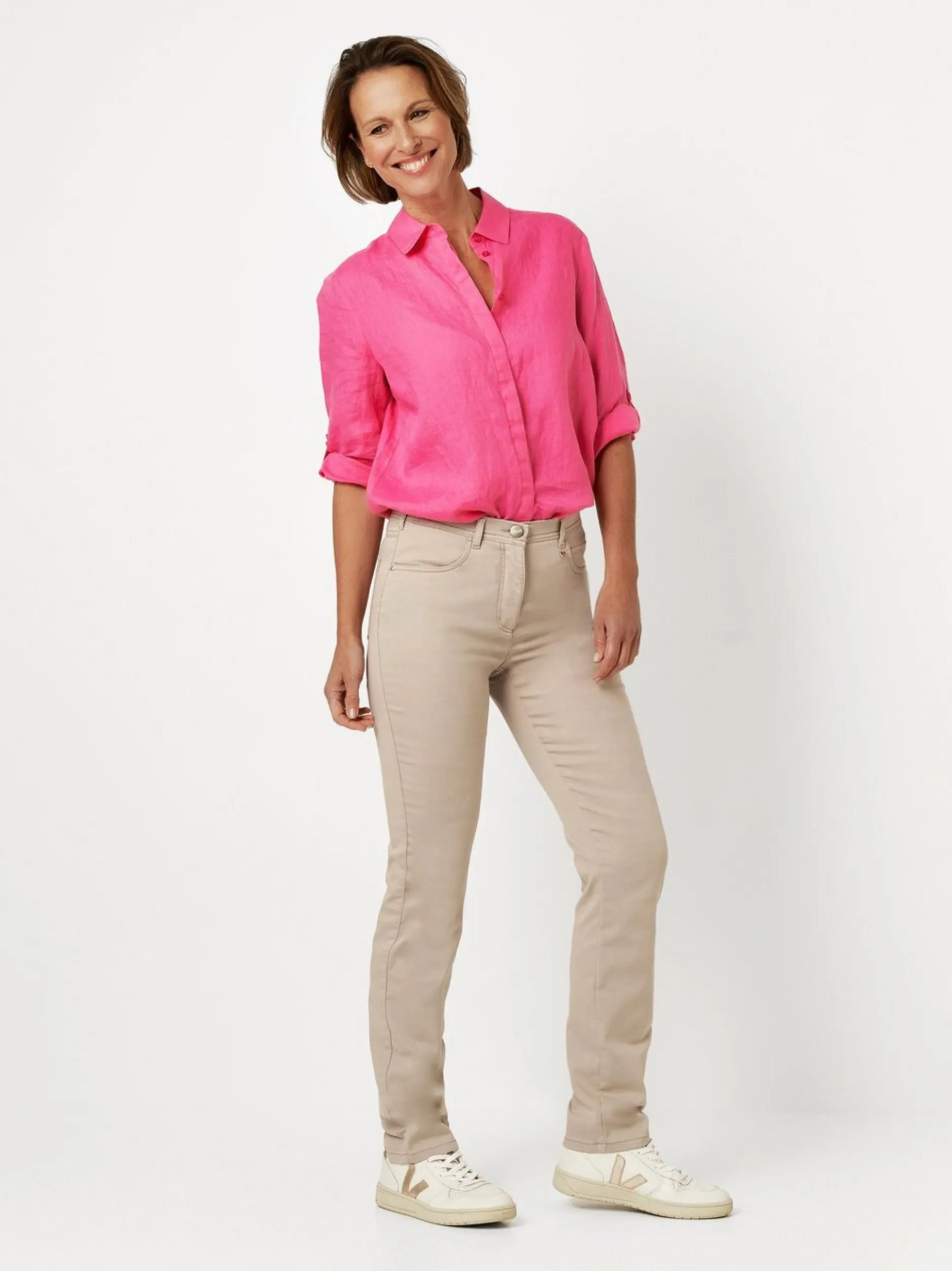 Relaxed Damen Hose - Meine beste Freundin Slim in sand