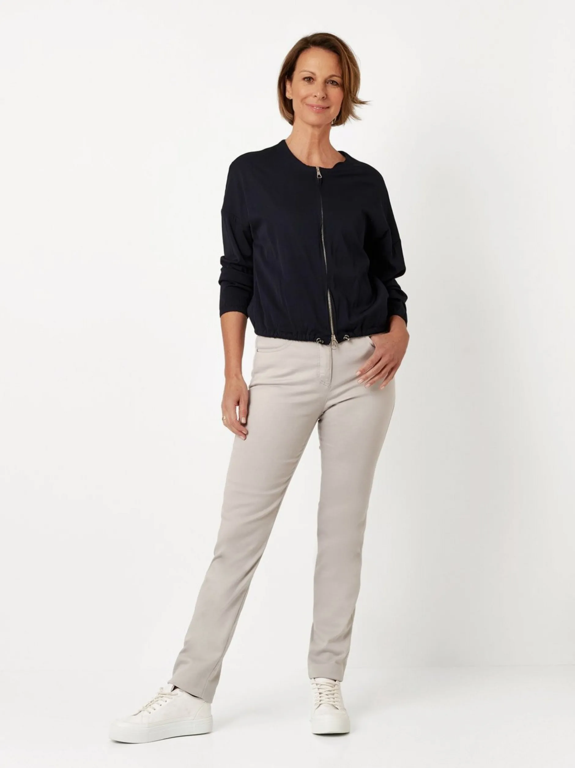 Relaxed Damen Hose - Meine beste Freundin Slim in grau