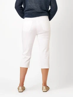 Relaxed Damen Hose - My Darling Capri in weiß