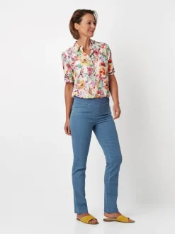 Relaxed Damen Hose - My Darling Slim in blau
