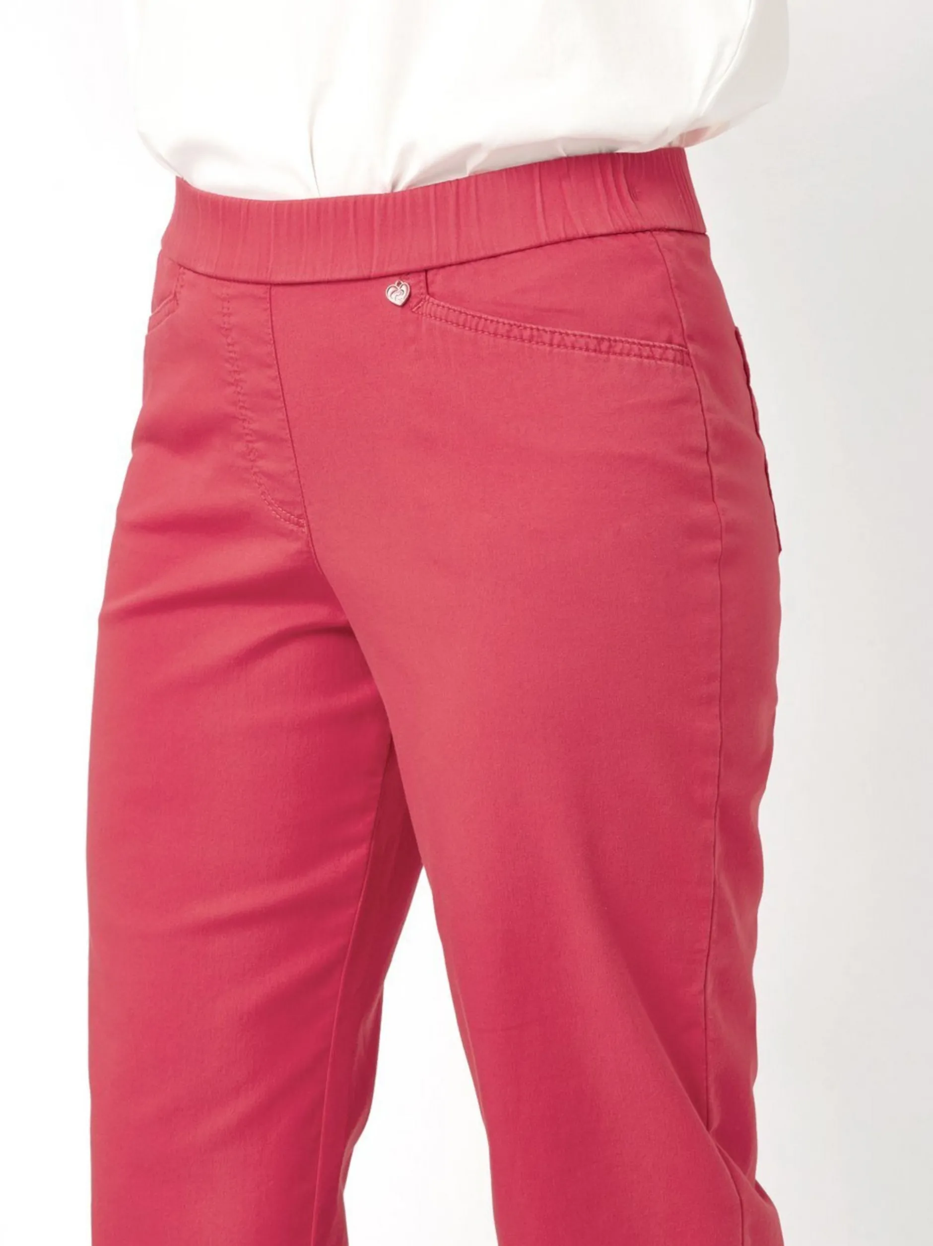 Relaxed Damen Hose - Scarlet 3/4 in pink - Länge: mittel