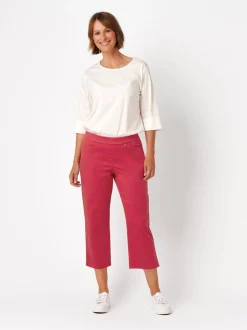 Relaxed Damen Hose - Scarlet 3/4 in pink - Länge: mittel