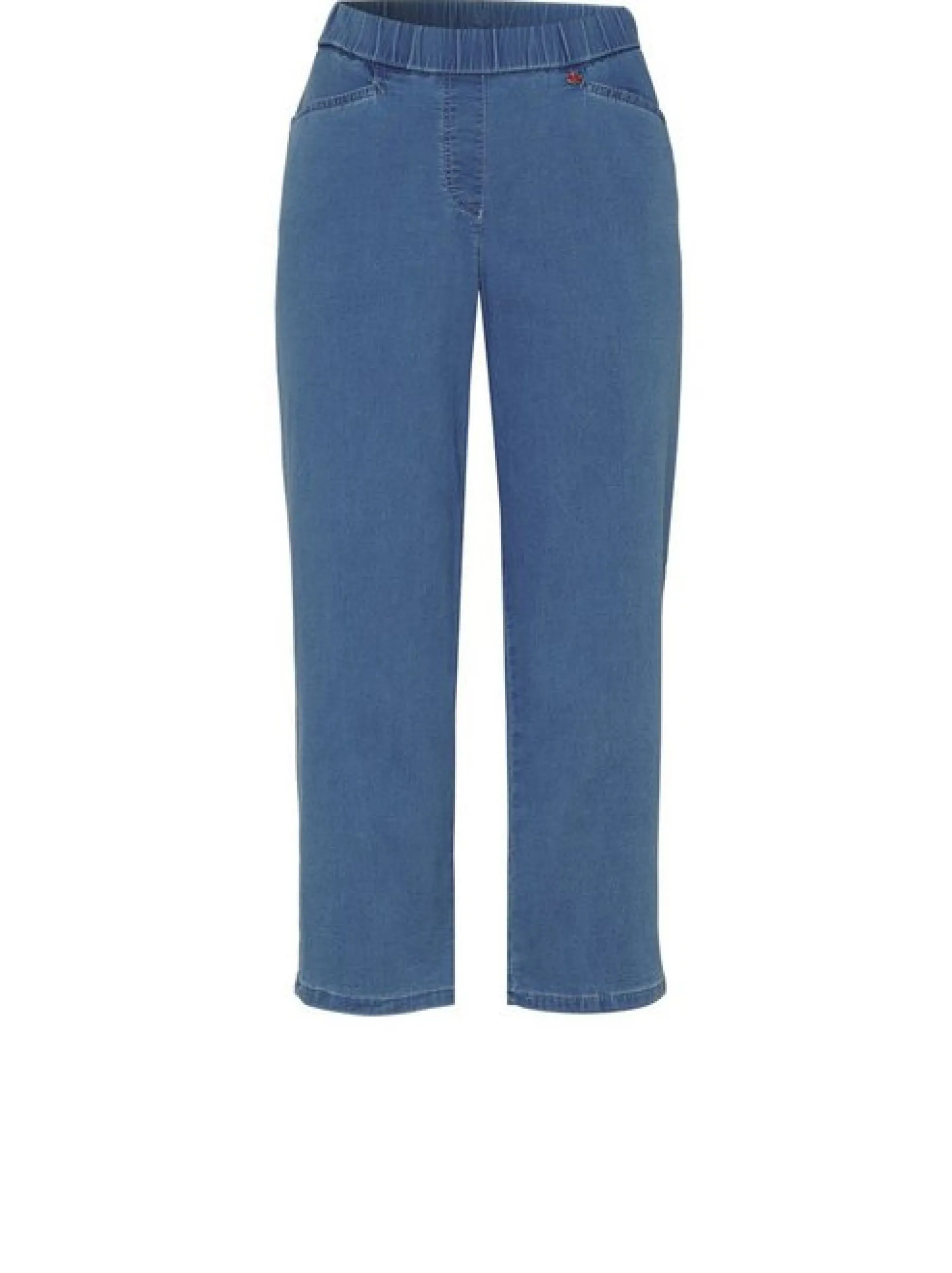 Relaxed Damen Hose - Scarlet 3/4 in blau - Länge: mittel