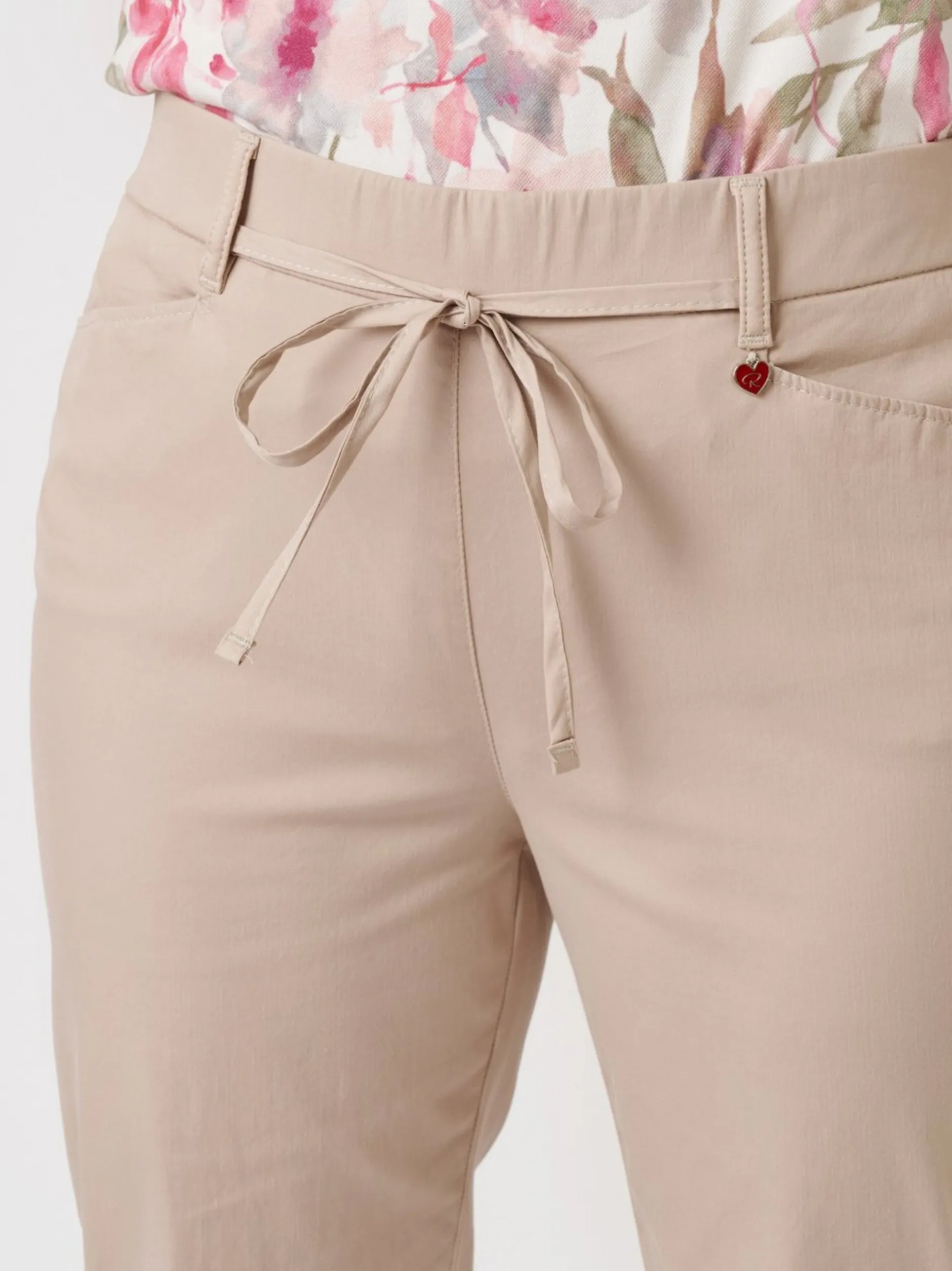 Relaxed Damen Hose - Scarlet Wide 3/4 in beige