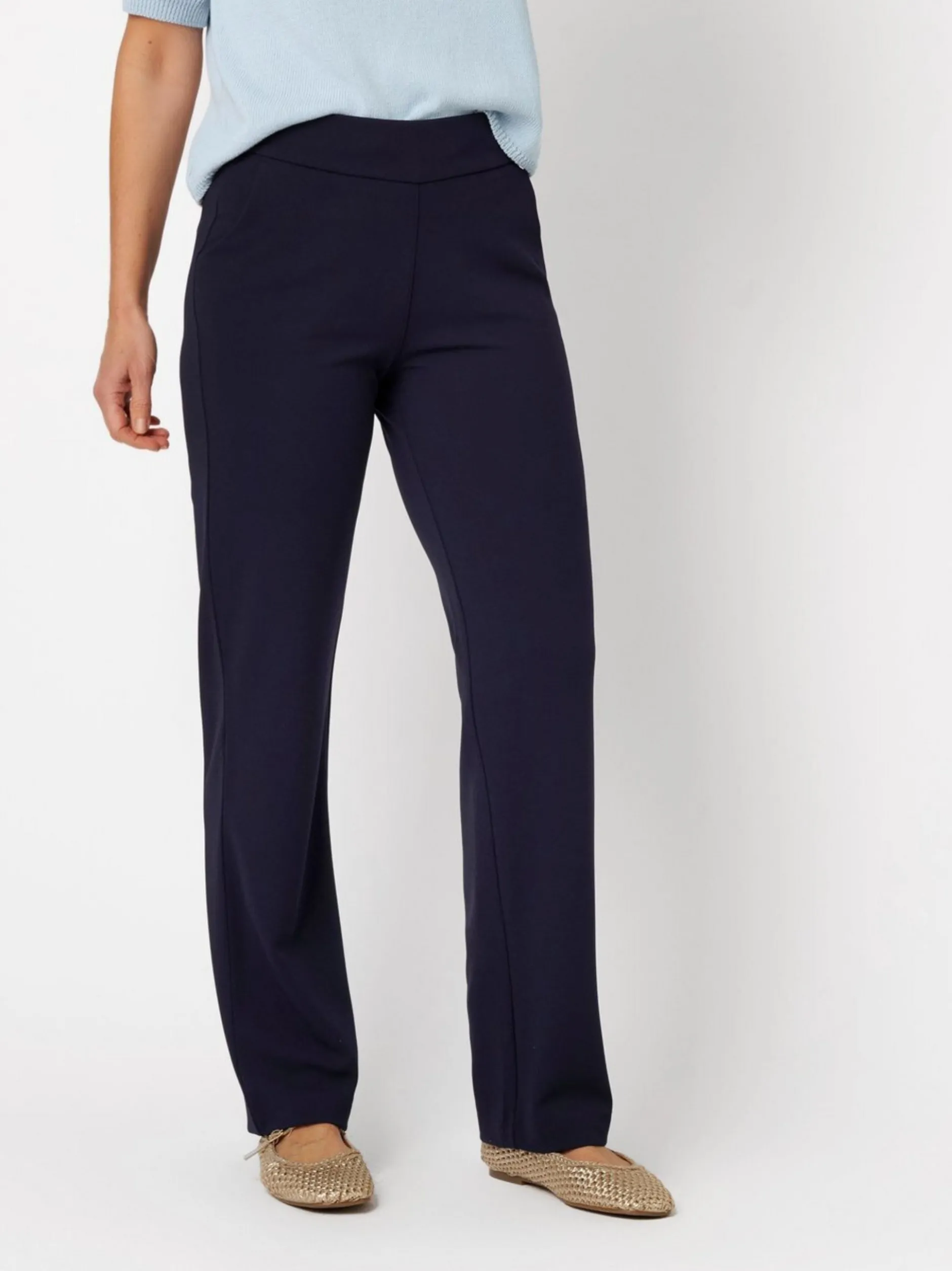 Relaxed Damen Hose - Scarlet Wide in blau - Länge: lang
