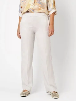 Relaxed Damen Hose - Scarlet Wide in hellgrau