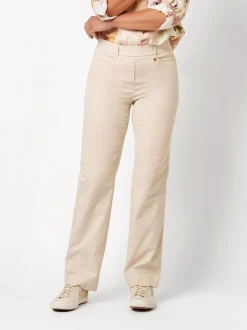 Relaxed Damen Hose - Scarlet Wide in sand - Länge: lang