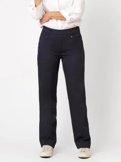 Relaxed Damen Hose - Scarlet Wide in blau - Länge: lang