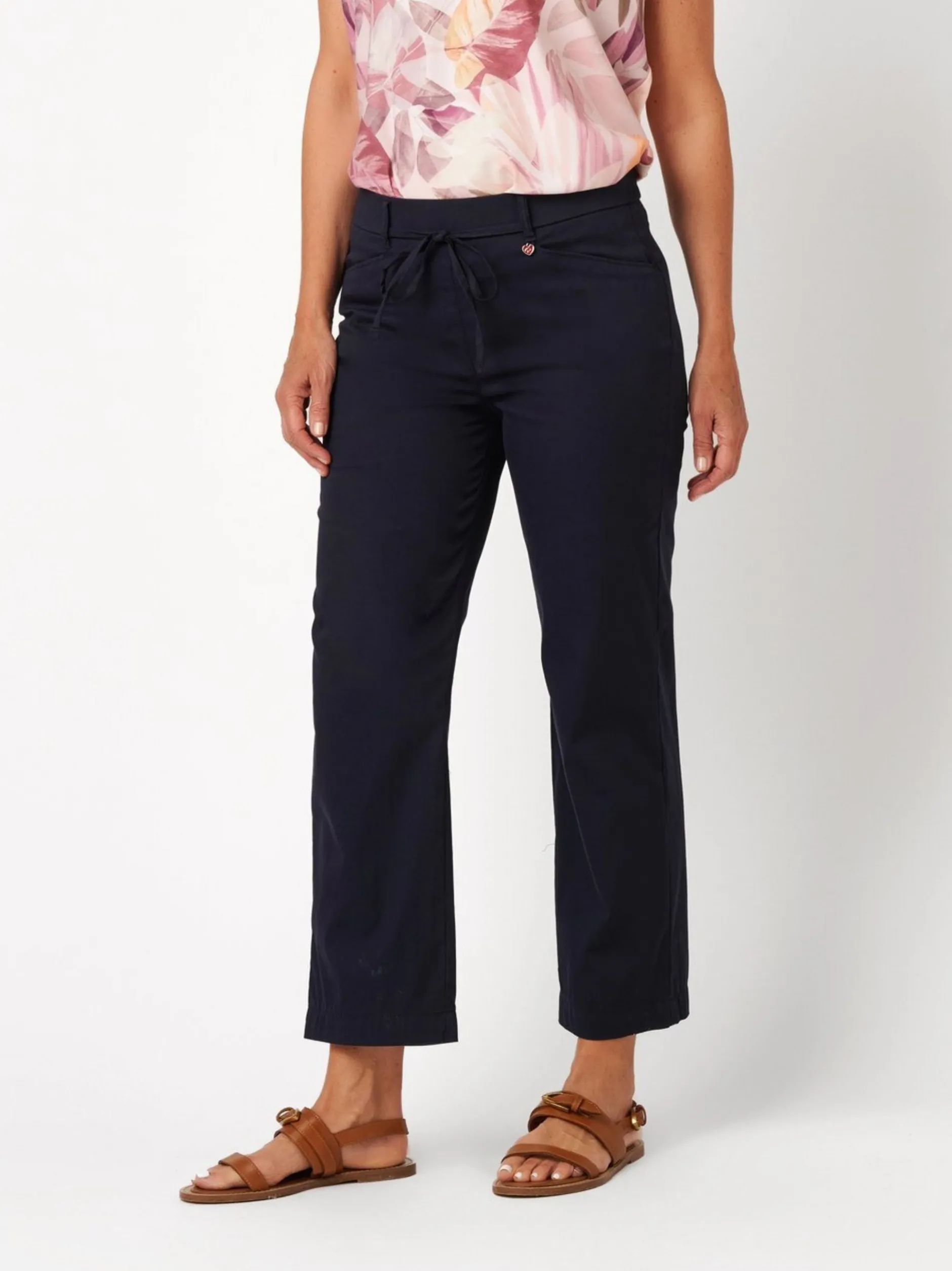 Relaxed Damen Hose - Scarlet Wide 3/4 in blau