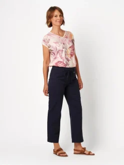 Relaxed Damen Hose - Scarlet Wide 3/4 in blau
