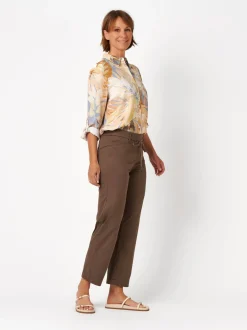 Relaxed Damen Hose - Scarlet Wide 3/4 in braun