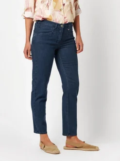Relaxed Damen Jeans in blau - Länge: mittel