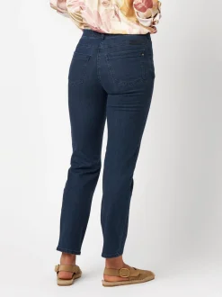 Relaxed Damen Jeans in blau - Länge: mittel