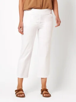 Relaxed Damen Jeans - Scarlet 3/4 in weiß