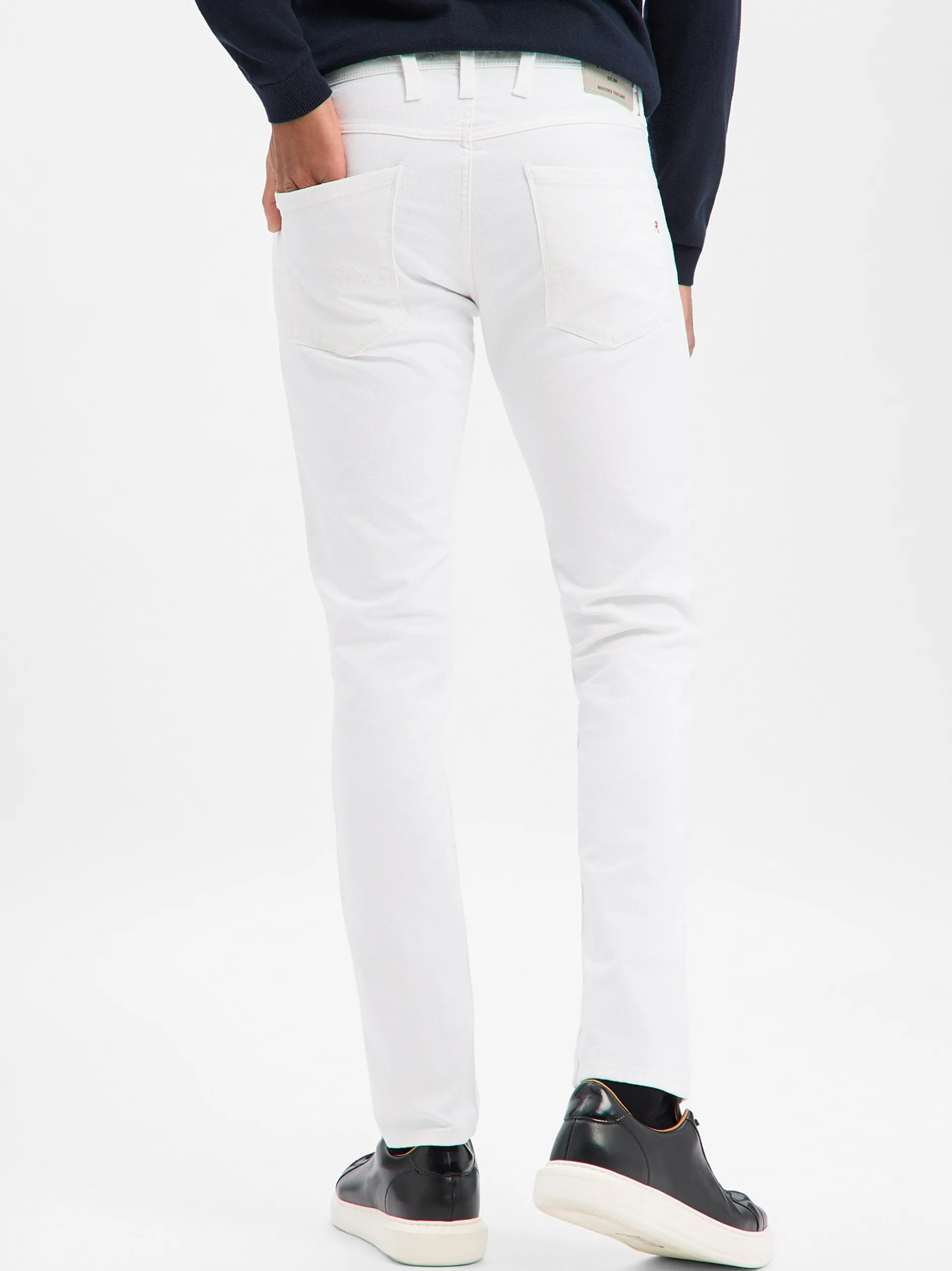 Replay Herren Jeans Slim Fit - Anbass in weiß