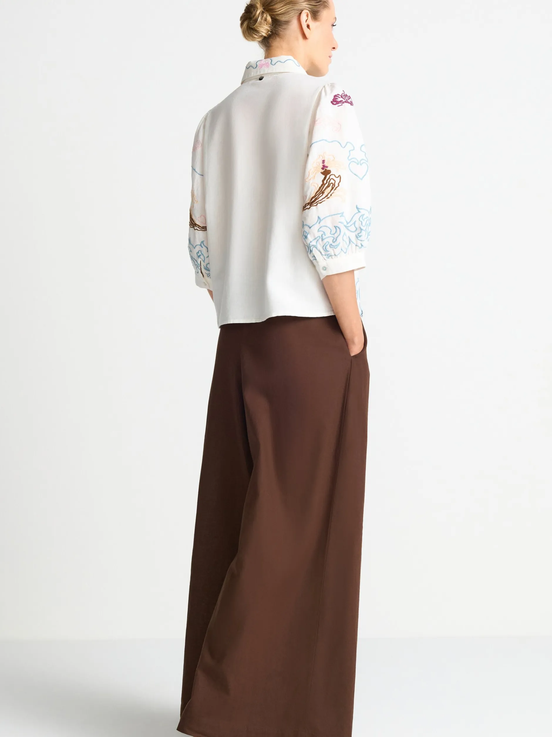 Rich & Royal Damen Bluse in ecru mehrfarbig