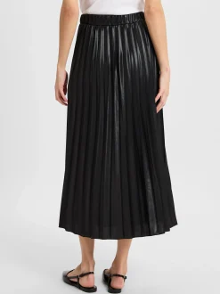 Rich & Royal Damen Faltenrock in schwarz