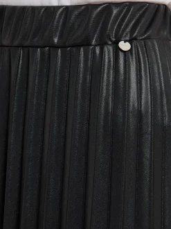 Rich & Royal Damen Faltenrock in schwarz