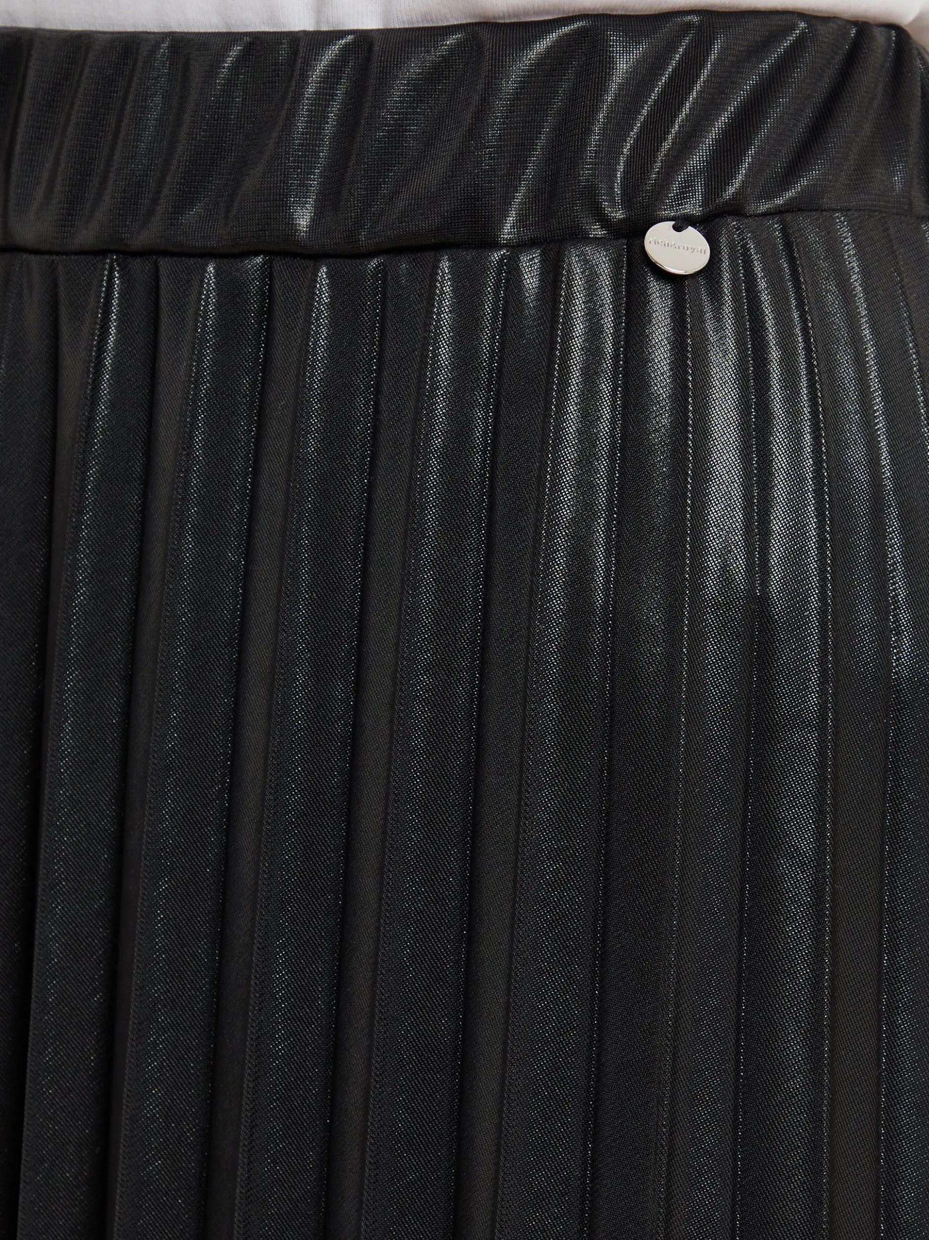 Rich & Royal Damen Faltenrock in schwarz