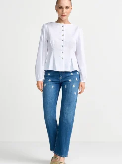 Rich & Royal Damen Jeans in blue stone - Länge: lang
