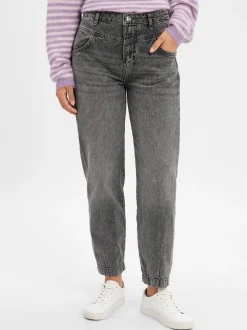 Rich & Royal Damen Jeans in grau - Länge: mittel