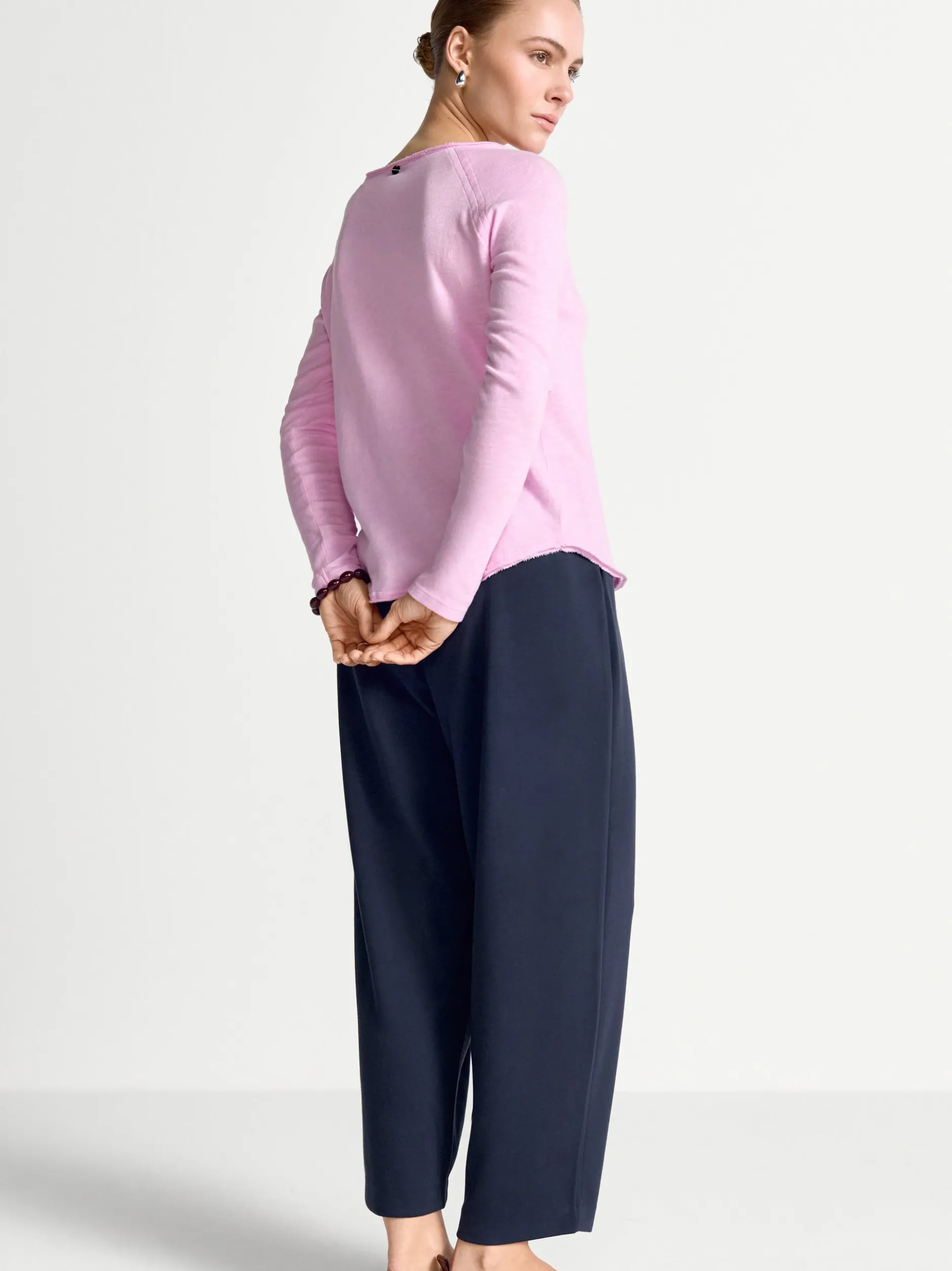 Rich & Royal Damen Langarmshirt in rosa - Ärmel: langarm