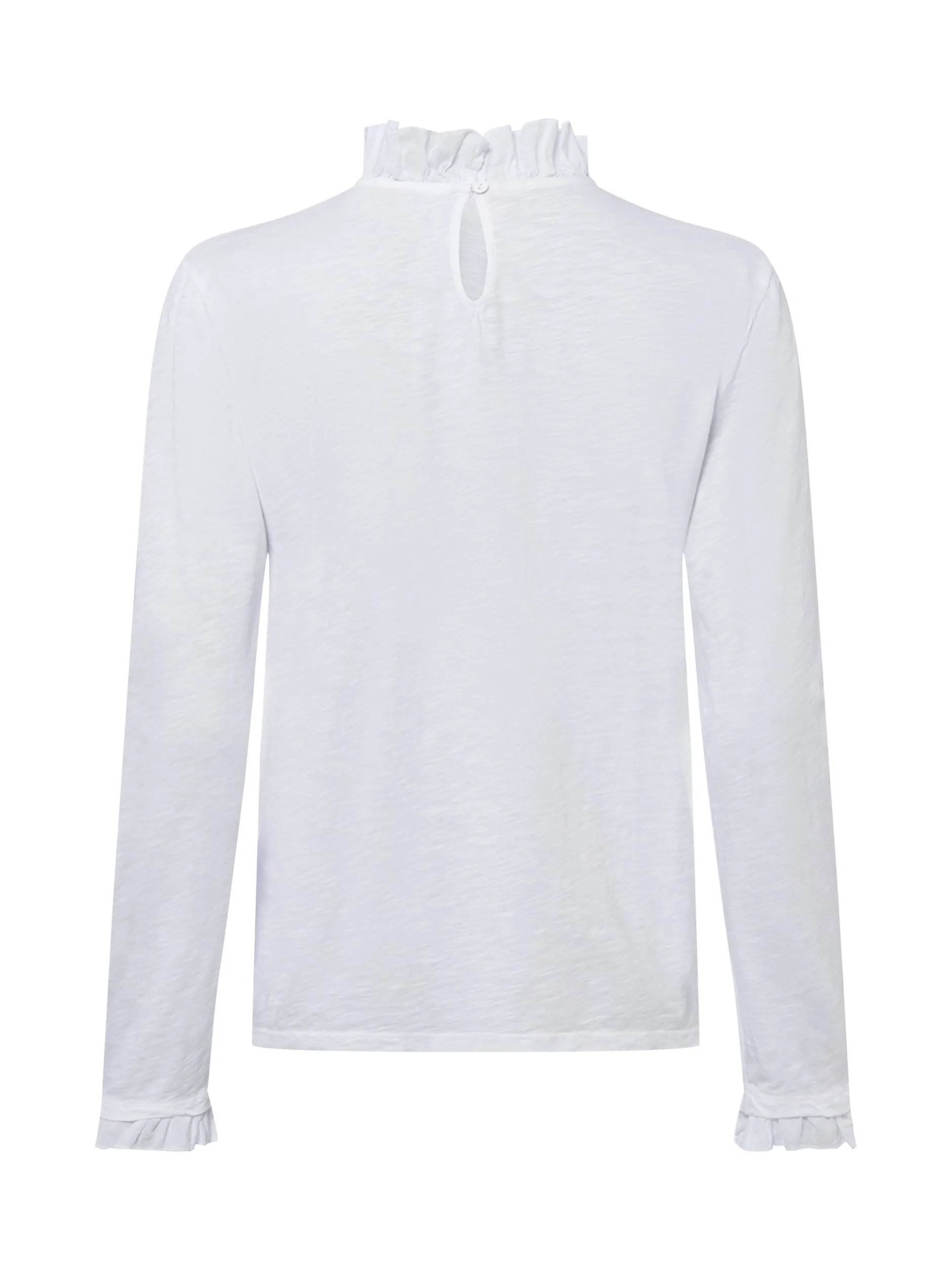 Rich & Royal Damen Langarmshirt in weiß - Ärmel: langarm