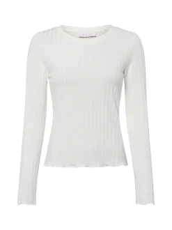 Rich & Royal Damen Langarmshirt in ecru - Ärmel: langarm