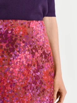 Rich & Royal Damen Midirock in rot mehrfarbig