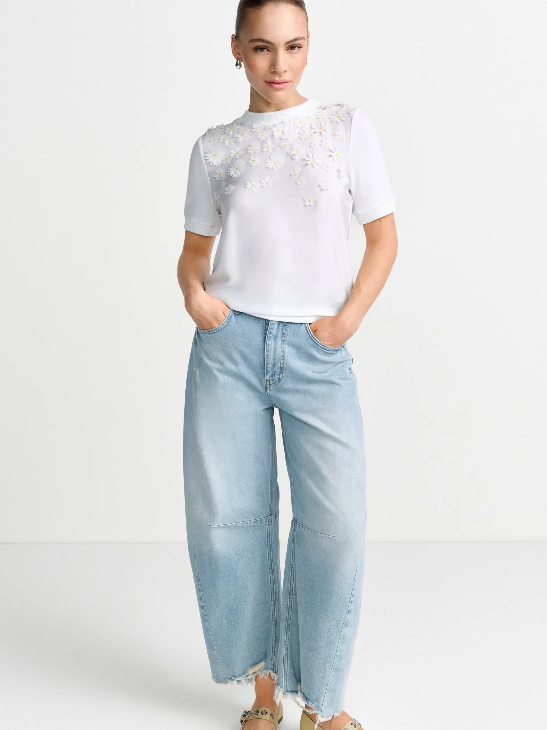 Rich & Royal Damen Strickshirt in ecru - Ärmel: langarm