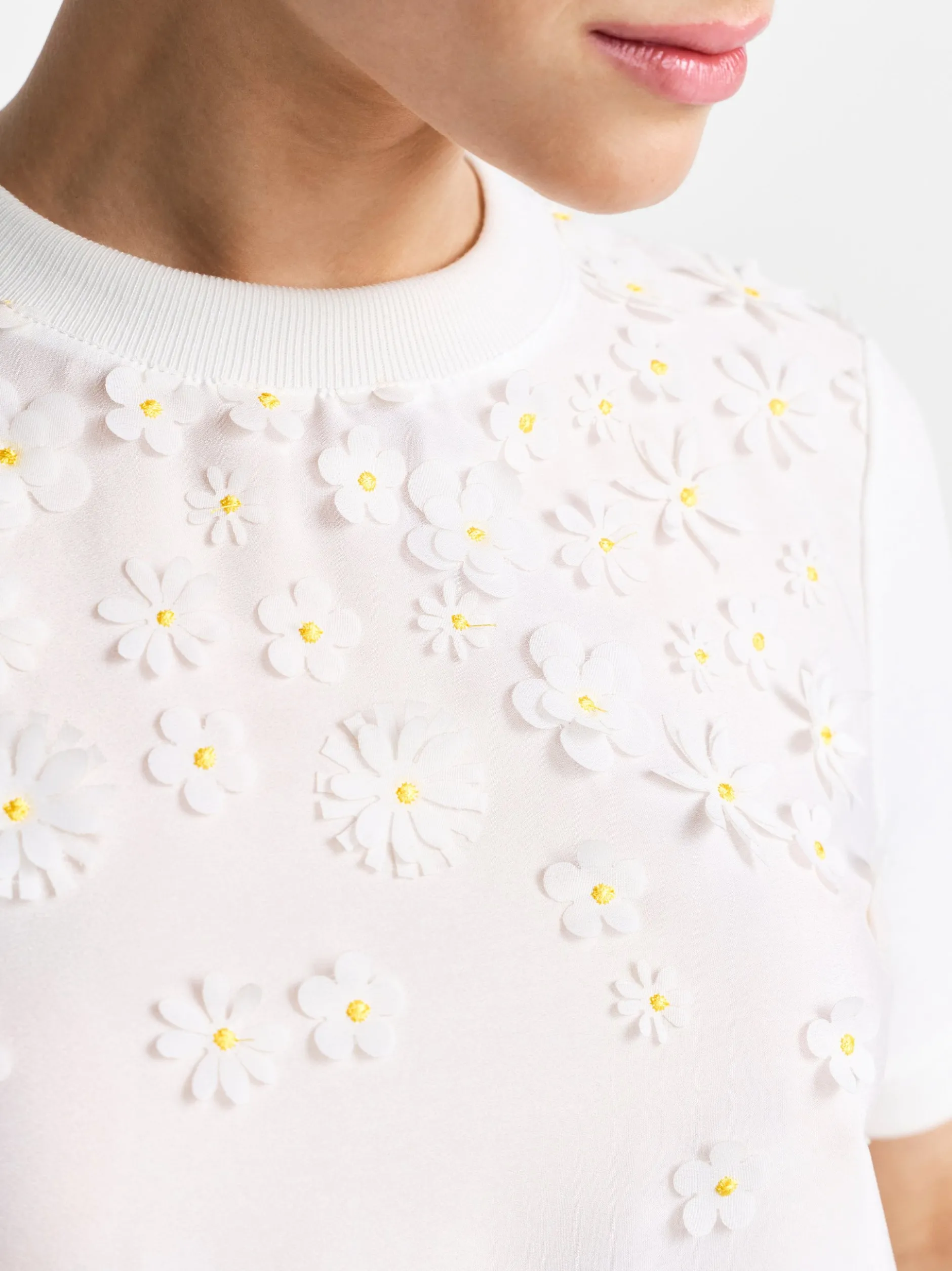 Rich & Royal Damen Strickshirt in ecru - Ärmel: langarm