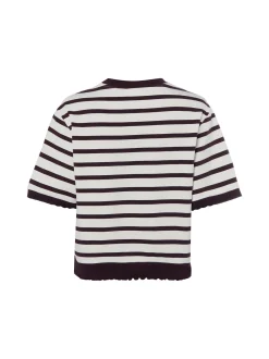 Rich & Royal Damen T-Shirt in lila weiß - Ärmel: kurzarm