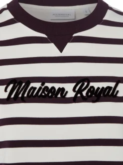 Rich & Royal Damen T-Shirt in lila weiß - Ärmel: kurzarm